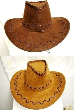 Cowboy Hats Suede PU Leather Assorted Western Hats Case Pack 24