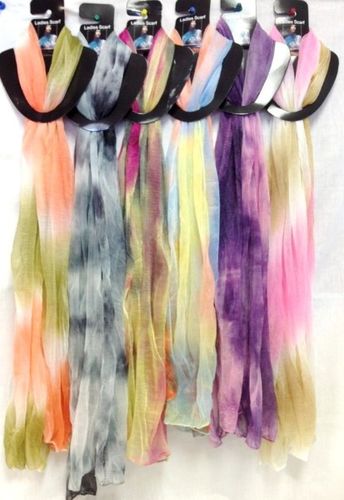 Tie Dye Color assortment Light Scarf Case Pack 60