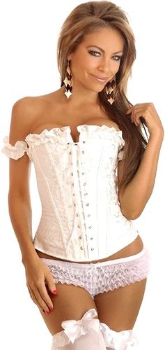 Embroidered Peasant Top Corset M