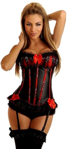 Sequin Seduction"" Burlesque Corset S