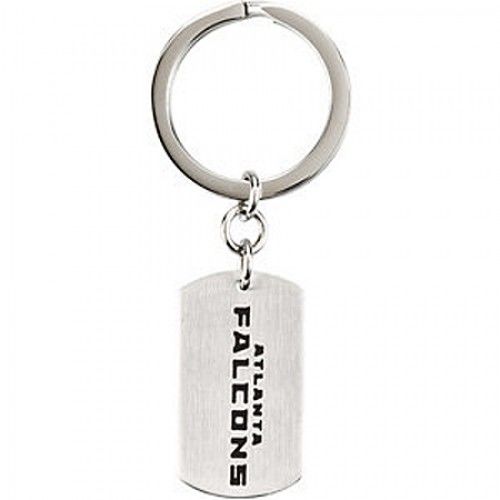 Nfl Licensed Atlanta Falcons Keychain Name Design in Stainless Steel