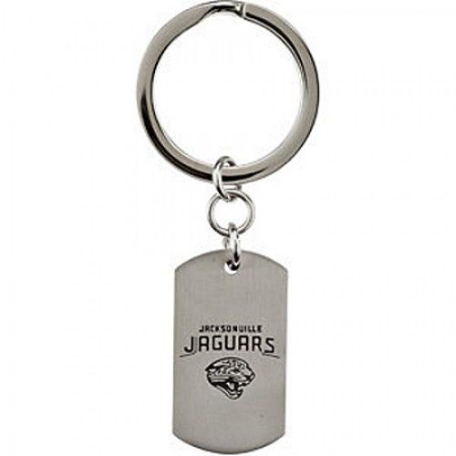 Nfl Licensed Jacksonville Jaguars Keychain Logo & Name Design in Stainless Steel