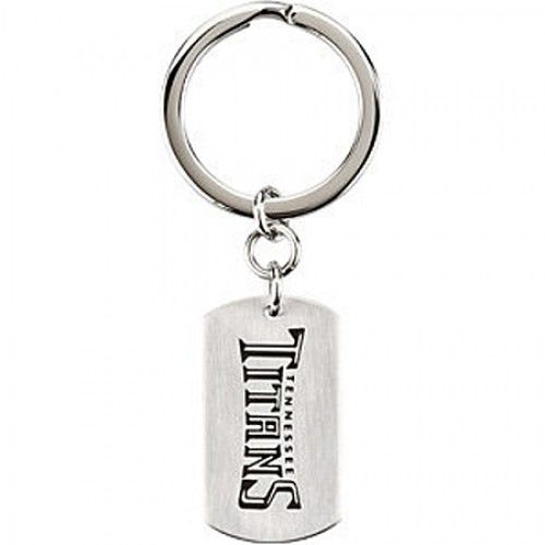 Nfl Licensed Tennessee Titans Keychain Name Design in Stainless Steel