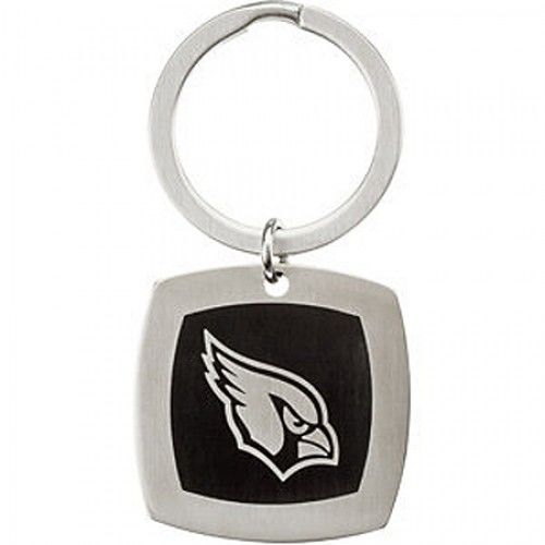 Nfl Officially Licensed Arizona Cardinals Keychain Square in Stainless Steel