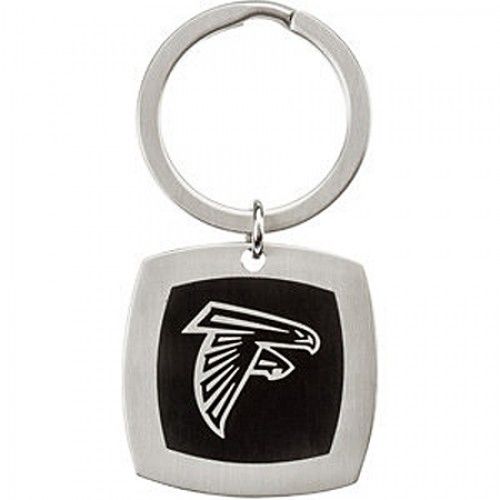 Nfl Officially Licensed Atlanta Falcons Keychain Square in Stainless Steel