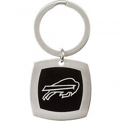 Nfl Officially Licensed Buffalo Bills Keychain Square in Stainless Steel