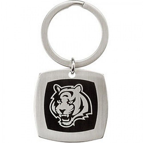 Nfl Officially Licensed Cincinnati Bengals Keychain Square in Stainless Steel