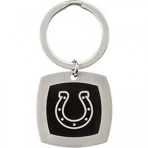 Nfl Officially Licensed Indianapolis Colts Keychain Square in Stainless Steel