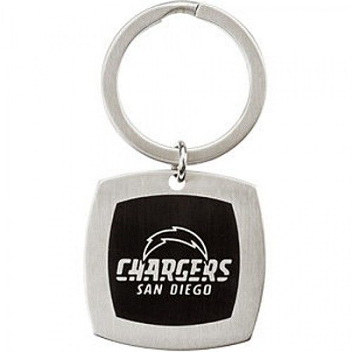 Nfl Officially Licensed San Diego Chargers Keychain Square in Stainless Steel