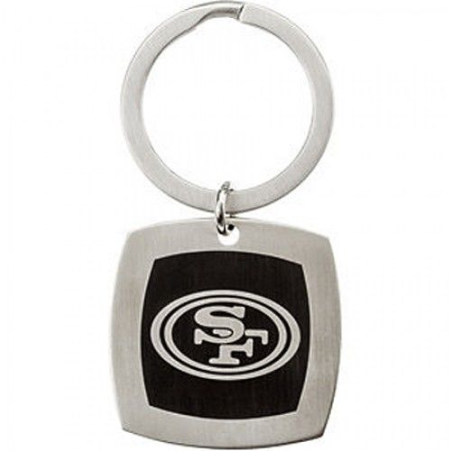 Nfl Officially Licensed San Francisco 49ers Keychain Square in Stainless Steel