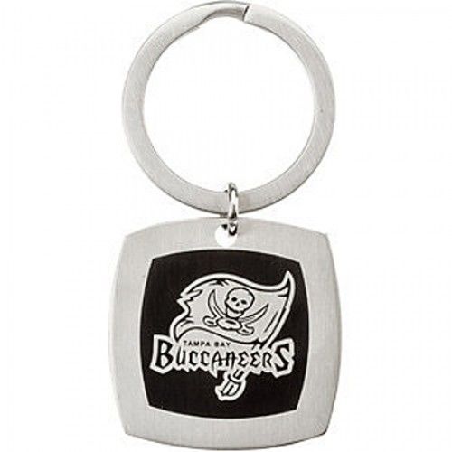 Nfl Officially Licensed Tampa Bay Buccaneers Keychain Square in Stainless Steel