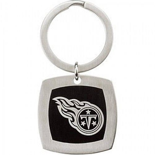 Nfl Officially Licensed Tennessee Titans Keychain Square in Stainless Steel