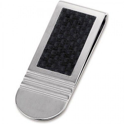 Men'S Stainless Steel Carbon Fiber Money Clip