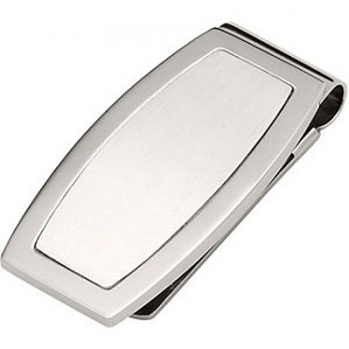 Men'S Stainless Steel Bordered Money Clip