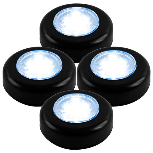 Trademark Home&#8482; Set of 4 Click-On Stick up LED Lights