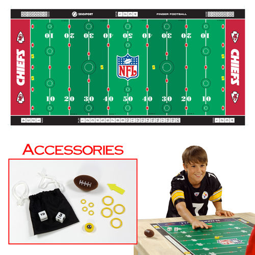 NFL&#174; Licensed Finger Football? Game Mat - Chiefs