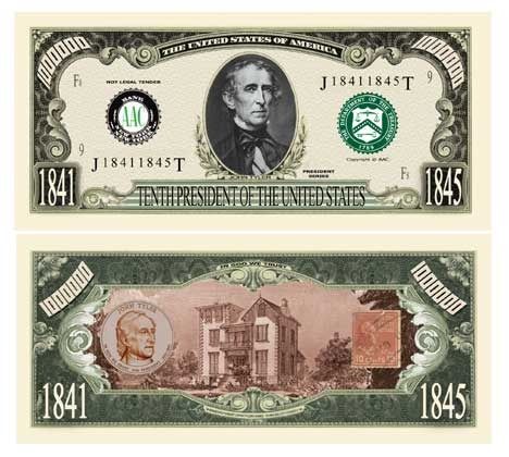 John Tyler Million Dollar Bill Case Pack 100