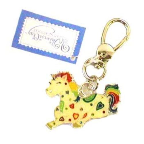 Metal Unicorn Key Chain Case Pack 12