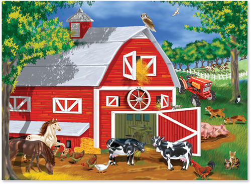 0030 pc Barnyard Cardboard Jigsaw Case Pack 2