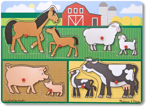 Farm Peg Puzzle Case Pack 2