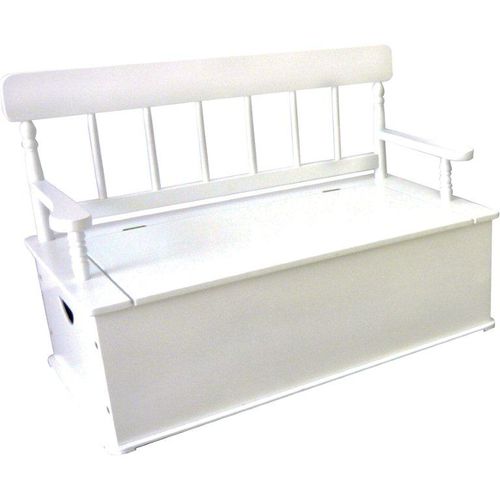 Simply Classic: White Bench Seat with Storage