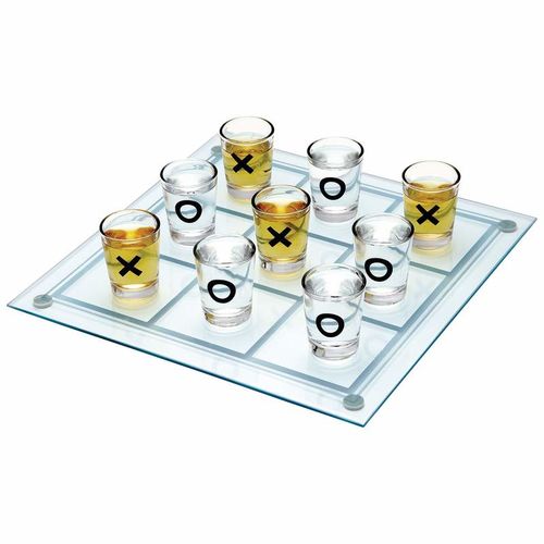 Maxam&trade; Shot Glass Tic-Tac-Toe Game