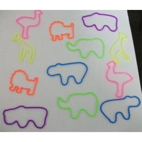 Shaped Silicone Bracelets - Safari Case Pack 144