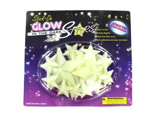 Glow in the dark stars