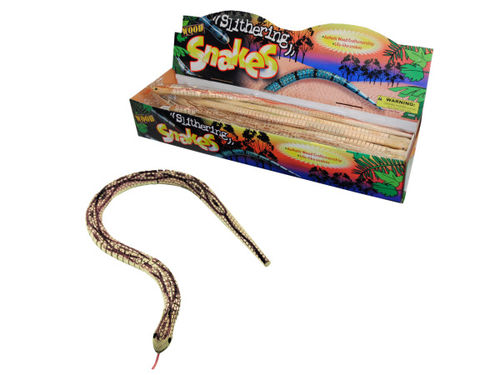 Flexible wood snake display