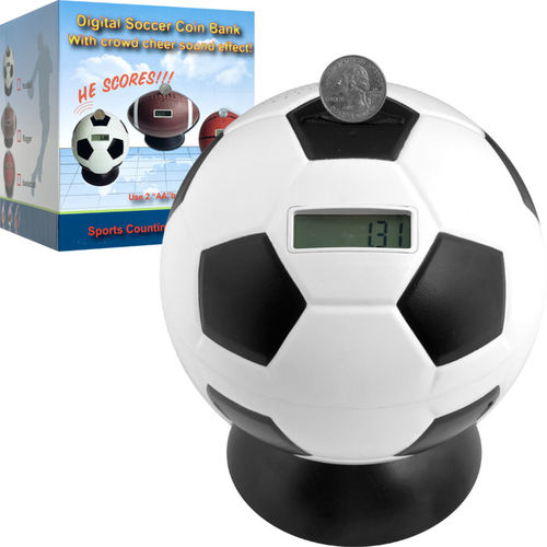 Soccer Ball Digital Coin Counting Bank by TG&#8482;