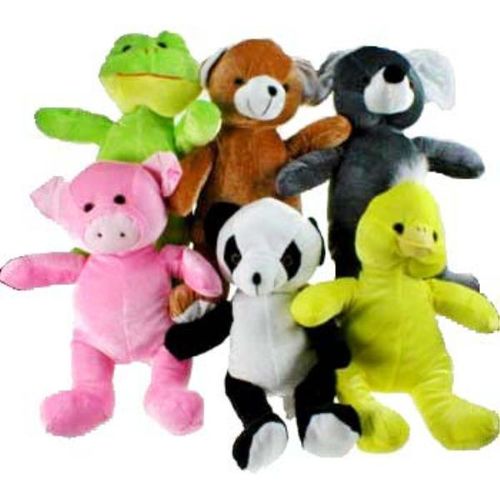 6 Asst Plush Toy Animals Case Pack 96