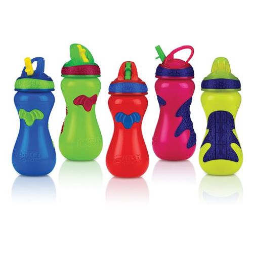 Nuby Gator Grip Sports Bottle With Flip-It Top Case Pack 48