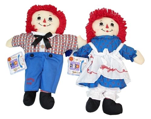 Raggedy Ann & Andy Hand Puppet Set