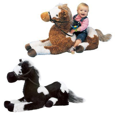 35"" 2 Assorted Color Laydown Horses Case Pack 2