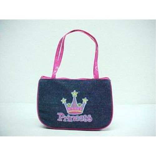 Princess Denim Purse with Zipper Case Pack 72