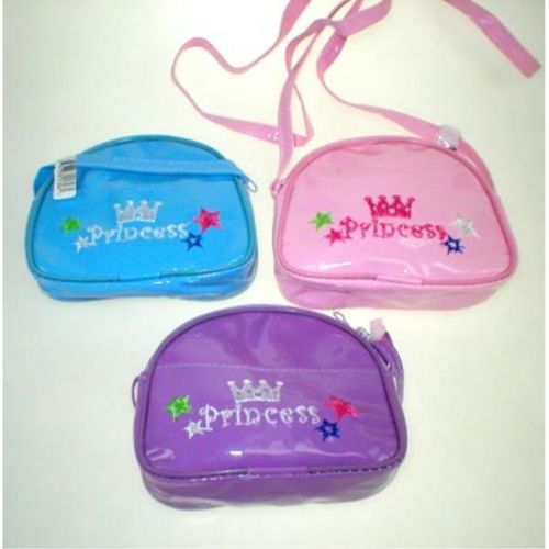 4.5"" Vinyl Princess Shoulder Purse with Zipper Case Pack 144