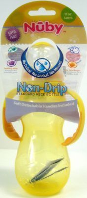 Baby Bottle With Handles Non Drip Case Pack 36