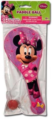 Disney Minnie Mouse Bowtique Paddle Ball Game Case Pack 72