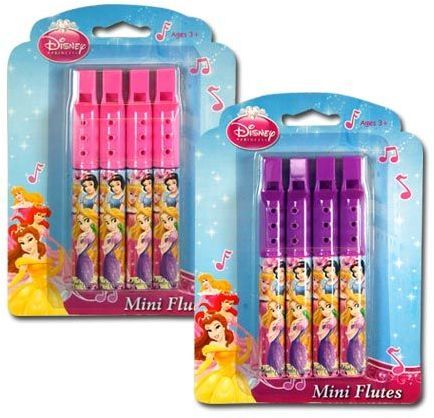 Disney Princess 4Pk Mini Flute Kids Toy Case Pack 24