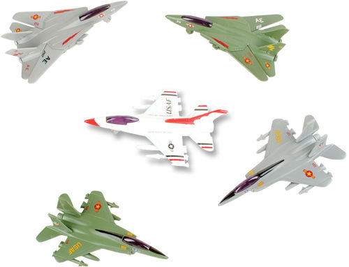 4"" Dc. P.B. Fighter Jet 1Dz/Display Case Pack 12