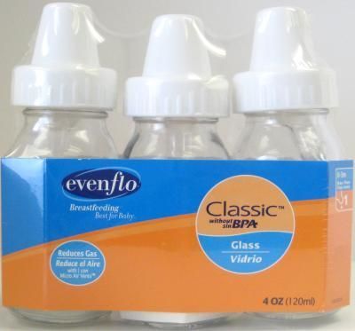 Classic 4Oz Glass Baby Bottle 3Pk Case Pack 16