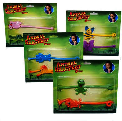 Stretchy Animal Bracelets 2 Pack Case Pack 48