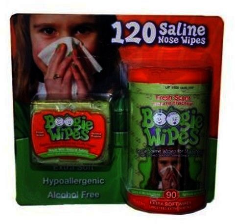 Boogie Wipes Saline Wipes 120Ct