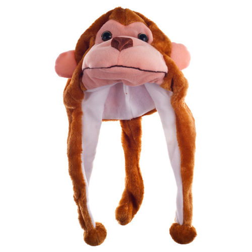 Critter Cap Plush Monkey Hat