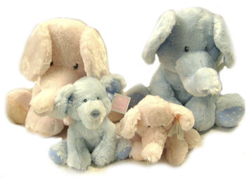 Russ Elephant 8 Piece Family Plush Assorted Sizes Case Pack 8