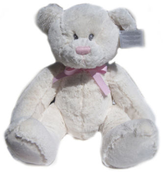 Russ Large Pink White Lullaby Bear Case Pack 12