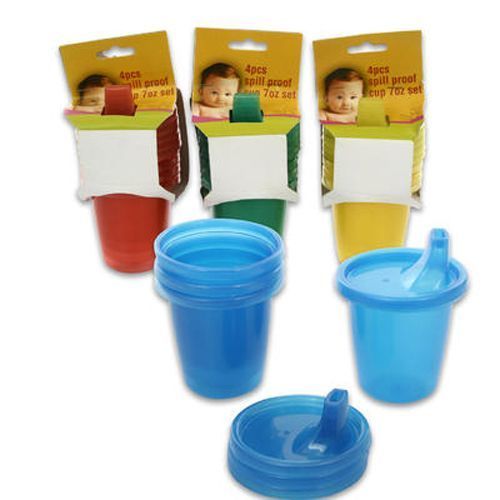 Cup 4 Piece 7 Onzas Spill Proof Assorted Case Pack 48