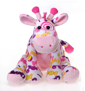 Fiesta Sweets - 10"" Pink N' Purple Candy-Giraffe Case Pack 15