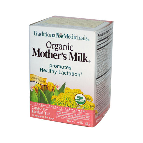 Traditional Medicinals Organic Mother's Milk Herbal Tea - 16 Tea Bags - Case of 6