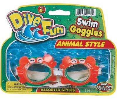 Swim Goggles Animals Case Pack 12